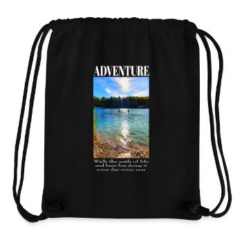 Adventure Life - Canoe Driver on the Lake - Stanley/Stella Recycled Gym Bag - black - Front