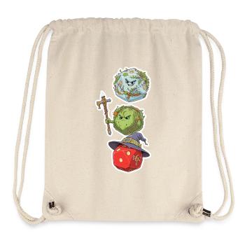 Cube Mage, Wizard & Druid – Fantasy Dice - Stanley/Stella Recycled Gym Bag - natural - Front
