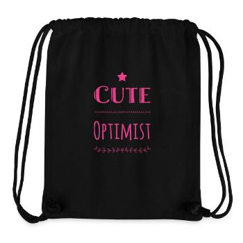 Cute Optimist - Stanley/Stella Recycled Gym Bag - black - Front