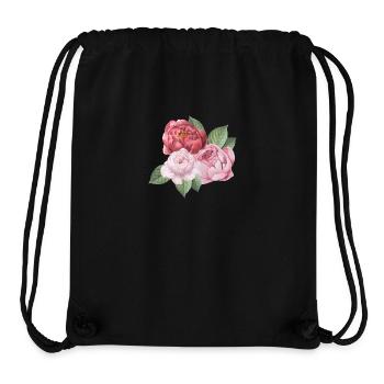 Spring_Pfingstrosen - Stanley/Stella recycelter Gym Bag - Schwarz - Vorne