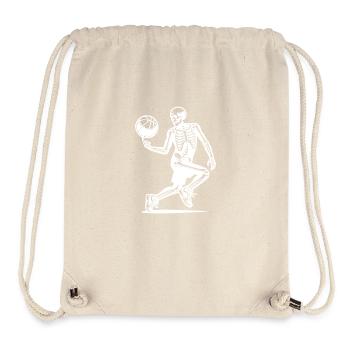 Skeleton Halloween Basketball Ball Sports - Stanley/Stella Recycled Gym Bag - natural - Front
