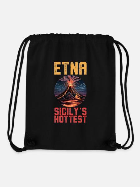 Etna Vulkan Sizilien - Stanley/Stella recycelter Gym Bag - Schwarz