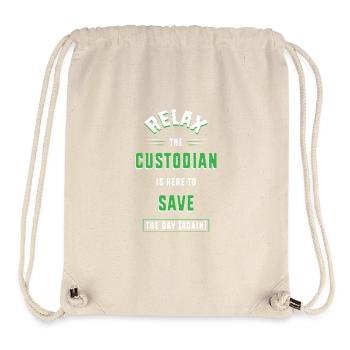 School caretaker - Stanley/Stella Recycled Gym Bag - natural - Front