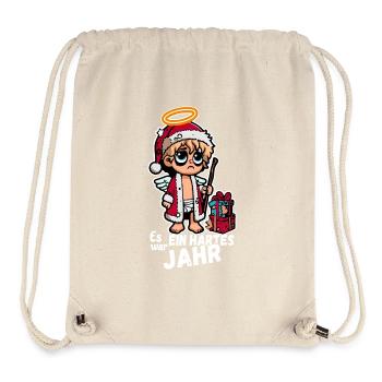 Lustiger Christkind Spruch - Stanley/Stella recycelter Gym Bag - Naturweiß - Vorne
