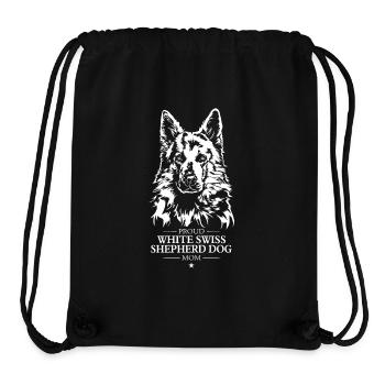 White Swiss Shepherd Dog Mom Schäferhund Wilsigns - Stanley/Stella recycelter Gym Bag - Schwarz - Vorne