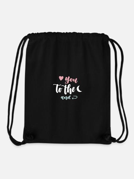 Je t’aime - Sac à cordon recyclé Stanley/Stella - noir