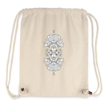 Seerosen Mandala - Stanley/Stella recycelter Gym Bag - Naturweiß - Vorne