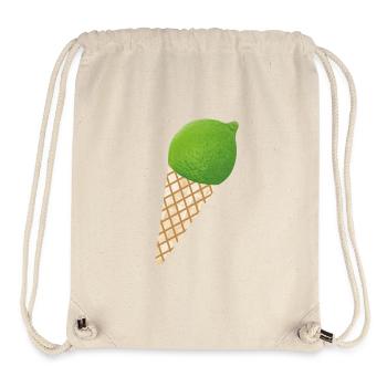 Glace au citron vert Glace d’été Citron Fruit Vacances - Sac à cordon recyclé Stanley/Stella - blanc naturel - Devant