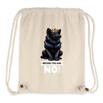 Avant de demander Bergers Noirs - Sac à cordon recyclé Stanley/Stella - blanc naturel - Devant