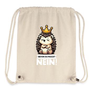 Before You Ask Hedgehog Hedgehog Lover Hedgehog Stinger - Stanley/Stella Recycled Gym Bag - natural - Front