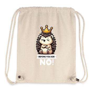 Before You Ask Hedgehog Hedgehog Lover Hedgehog Stinger - Stanley/Stella Recycled Gym Bag - natural - Front