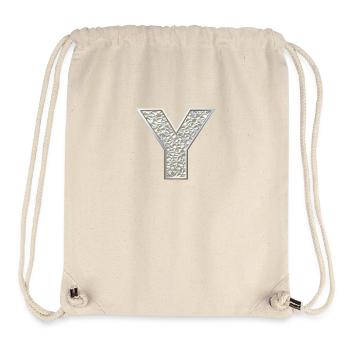 Y, letter, initial, monogram, - Stanley/Stella recycelter Gym Bag - Naturweiß - Vorne