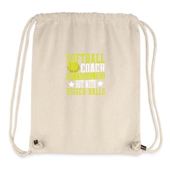 Softball-Trainer Wie ein Baseballtrainer, aber mit - Stanley/Stella recycelter Gym Bag - Naturweiß - Vorne