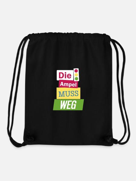 Bauernprotest Streik Demo Wut Die Ampel muss weg - Stanley/Stella recycelter Gym Bag - Schwarz