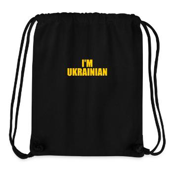 Im ukrainian - Stanley/Stella Recycled Gym Bag - black - Front