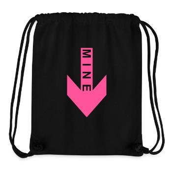 Mine Pfeil Rosa nach unten - Stanley/Stella recycelter Gym Bag - Schwarz - Vorne