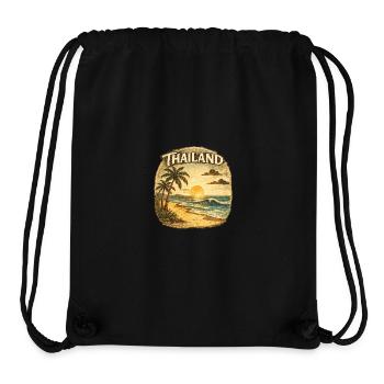 Thailand Tropical Sunset - Stanley/Stella recycelter Gym Bag - Schwarz - Vorne