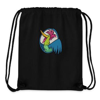 Musiciens de la ville de Brême : Coq pour les lève-tôt ! - Sac à cordon recyclé Stanley/Stella - noir - Devant