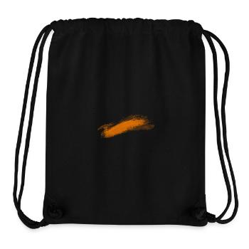 Orange color trail on black - Stanley/Stella Recycled Gym Bag - black - Front