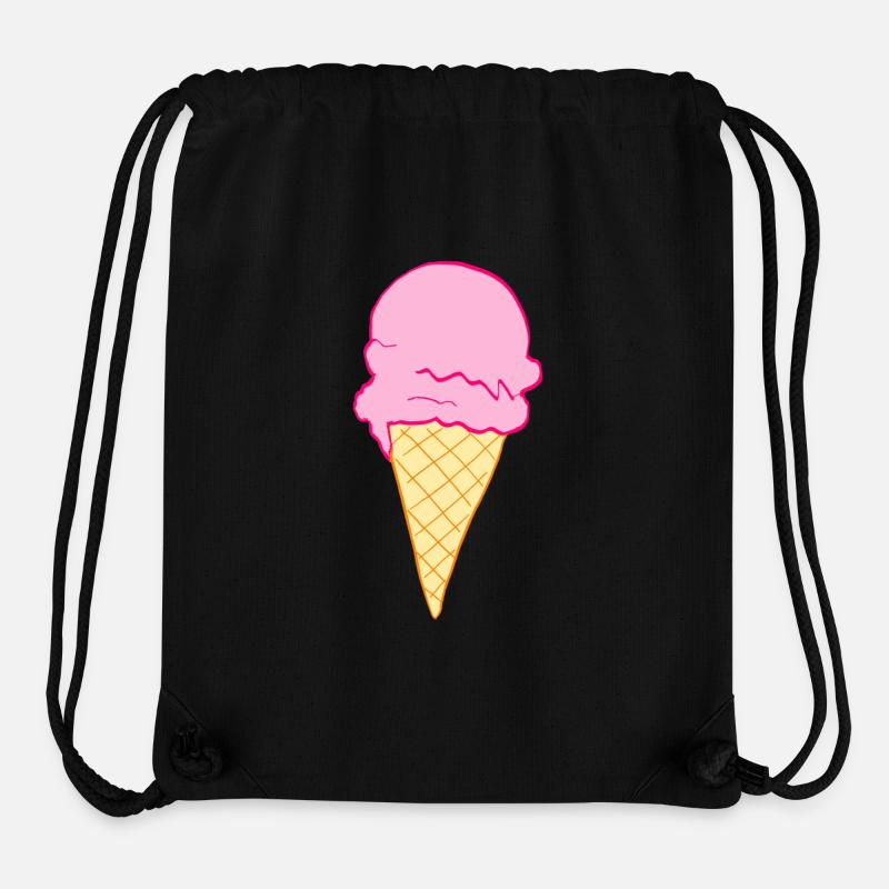 ice cream - Stanley/Stella Recycled Gym Bag - black