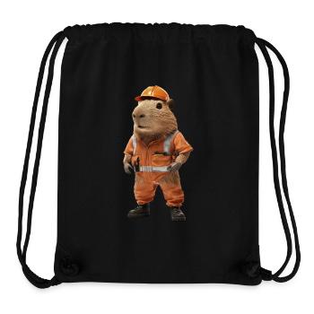 Wasserschwein - Stanley/Stella recycelter Gym Bag - Schwarz - Vorne