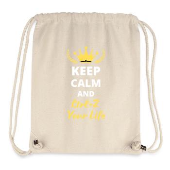 Keep Calm and Ctrl-Z Your Life - Stanley/Stella Recycled Gym Bag - natural - Front