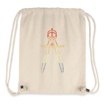 Zirkel Vintage Look - Stanley/Stella recycelter Gym Bag - Naturweiß - Vorne