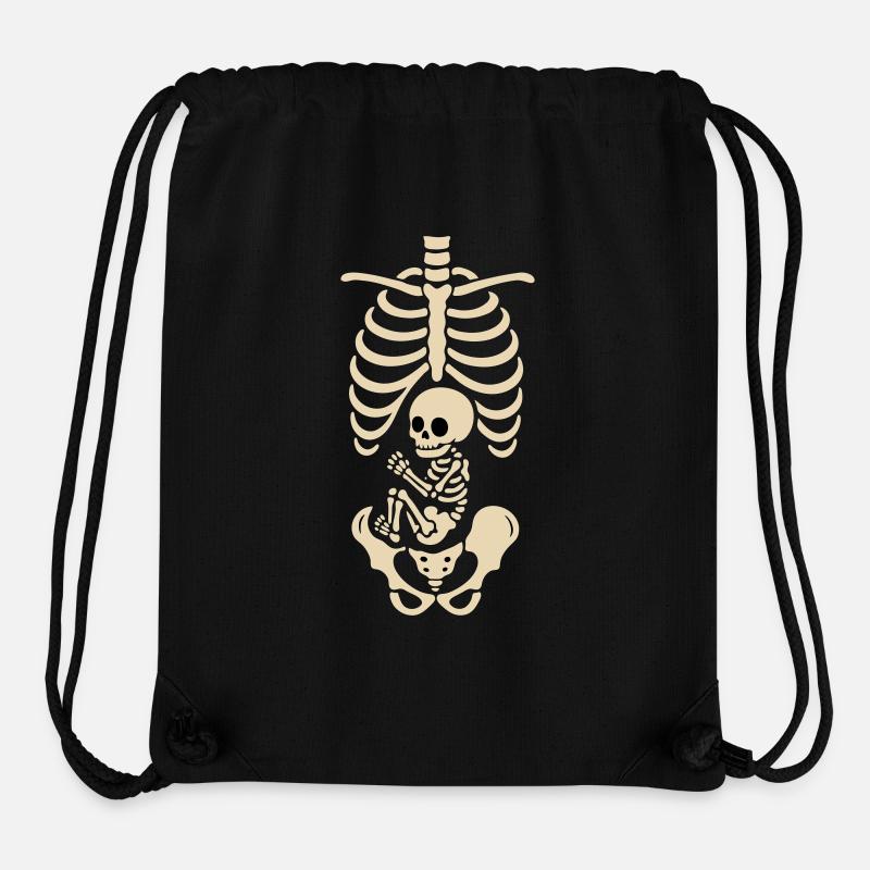 Maternity skeleton - Stanley/Stella Recycled Gym Bag - black