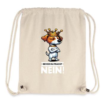 Bevor du Fragst Jack Russel terrier Jackie Terrier - Stanley/Stella recycelter Gym Bag - Naturweiß - Vorne