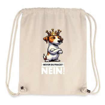 Bevor du Fragst Jack Russel terrier Jackie Terrier - Stanley/Stella recycelter Gym Bag - Naturweiß - Vorne