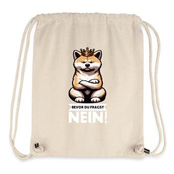 Before you ask No Akita AkitaOwner Akitas - Stanley/Stella Recycled Gym Bag - natural - Front