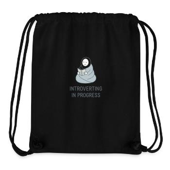 Introverting in Progress – For quiet hours - Stanley/Stella Recycled Gym Bag - black - Front