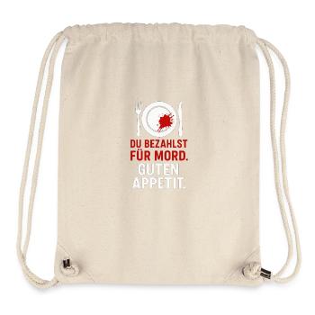 Murder on the plate - Stanley/Stella Recycled Gym Bag - natural - Front