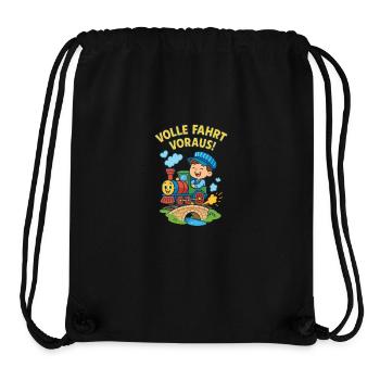 Eisenbahn Kinder Volle Fahrt Voraus - Stanley/Stella recycelter Gym Bag - Schwarz - Vorne
