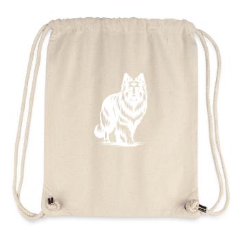 Shepherd Dog Portrait Tattoo Style - Stanley/Stella Recycled Gym Bag - natural - Front