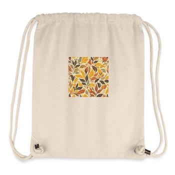 Buntes Herbst Laub - Stanley/Stella recycelter Gym Bag - Naturweiß - Vorne
