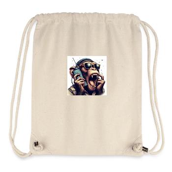 affe - Stanley/Stella recycelter Gym Bag - Naturweiß - Vorne