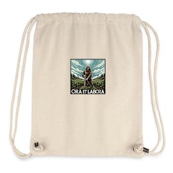 Ora et Labora - Stanley/Stella Recycled Gym Bag - natural - Front