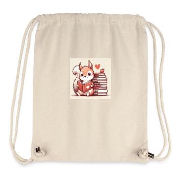 Écureuil - Sac à cordon recyclé Stanley/Stella - blanc naturel - Devant
