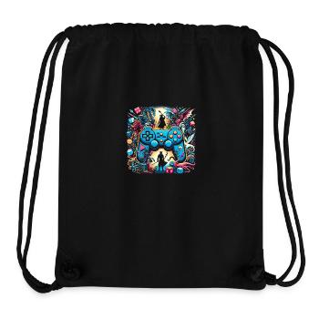 Contrôle des quêtes épiques - Sac à cordon recyclé Stanley/Stella - noir - Devant