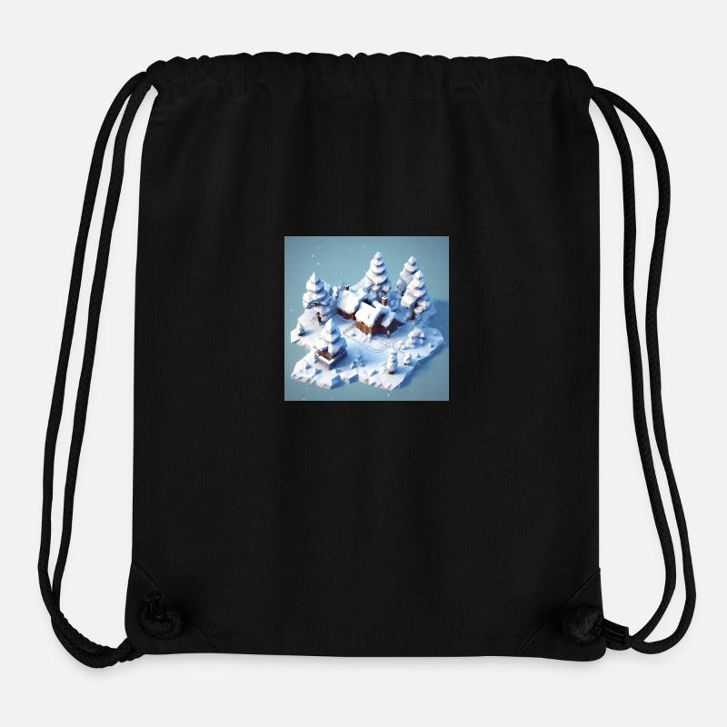 Schnee - Stanley/Stella recycelter Gym Bag - Schwarz