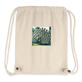 Pfau - Stanley/Stella recycelter Gym Bag - Naturweiß - Vorne