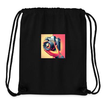 Retro Camera - Stanley/Stella Recycled Gym Bag - black - Front