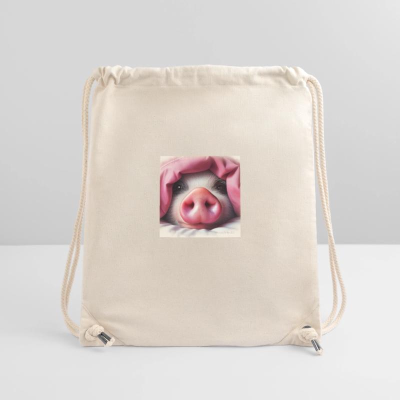 J’avais du cochon .... J’adore les cochons Sac à cordon recyclé Stanley/Stella