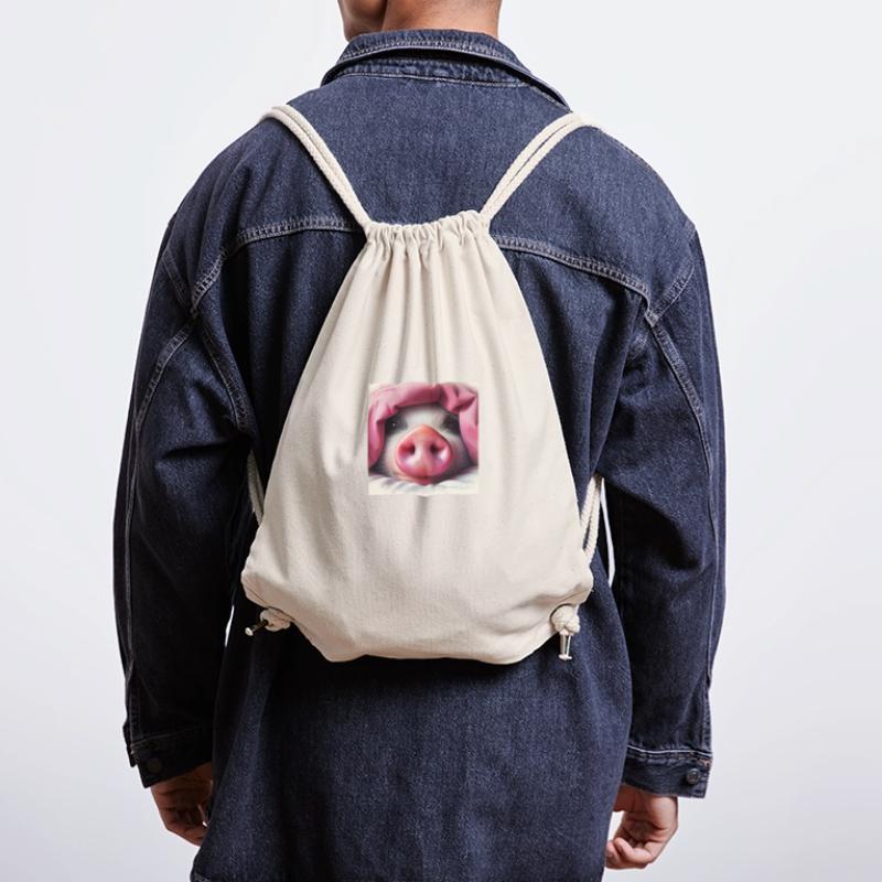 J’avais du cochon .... J’adore les cochons Sac à cordon recyclé Stanley/Stella