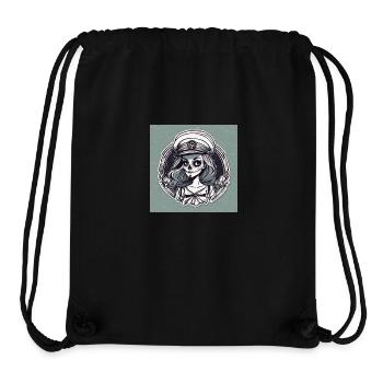 Captaingirl - Stanley/Stella recycelter Gym Bag - Schwarz - Vorne