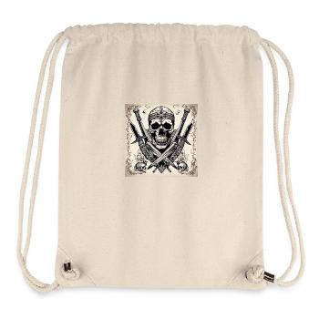 Skull Tat - Stanley/Stella recycelter Gym Bag - Naturweiß - Vorne