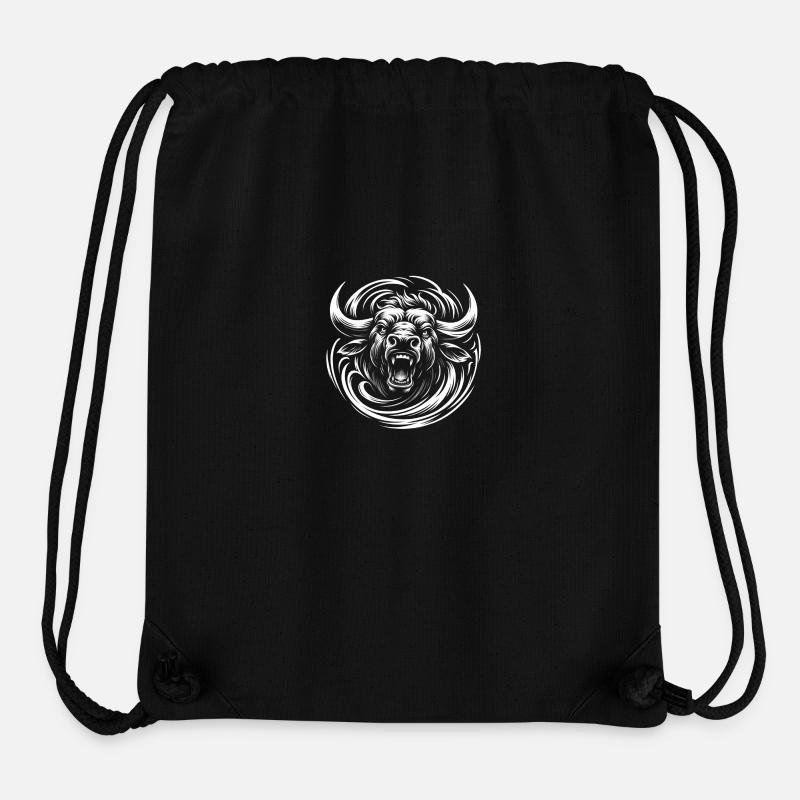 Zorn des Stiers - Stanley/Stella recycelter Gym Bag - Schwarz