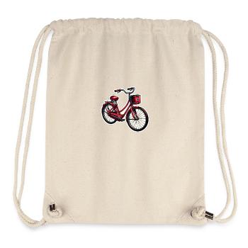 Red bike - Stanley/Stella Recycled Gym Bag - natural - Front