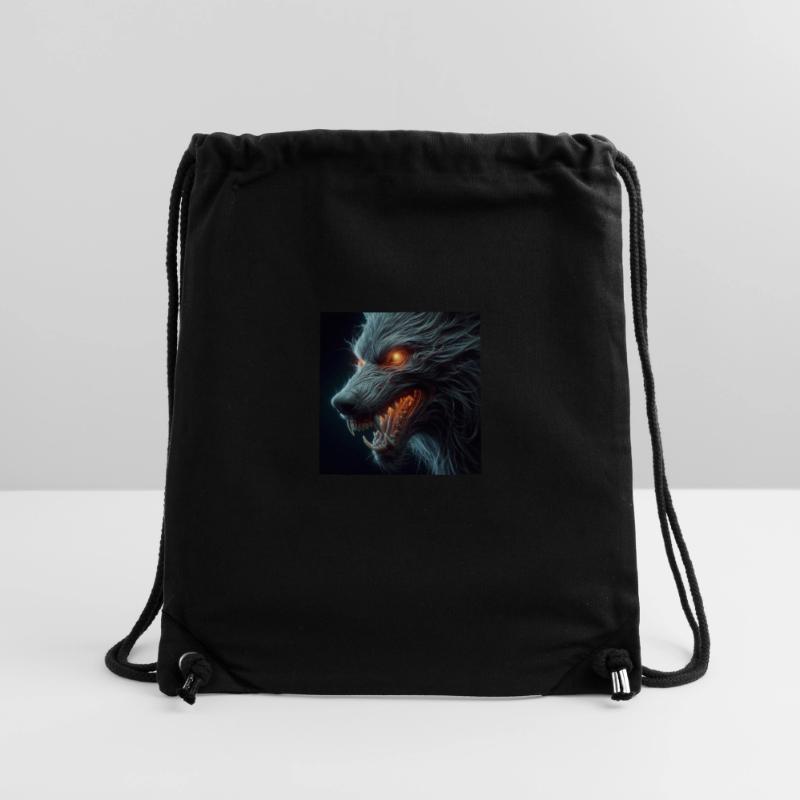 Wolf unheimlich gefährlich Hyperrealismus 3 D Stanley/Stella Recycled Gym Bag